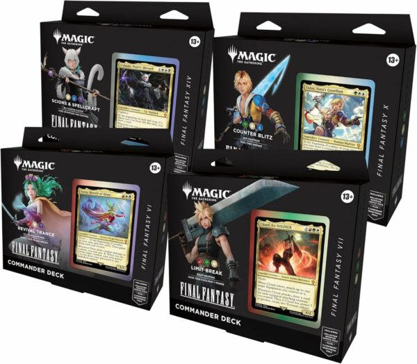 Lot de 4 Decks Commander FINAL FANTASY (ANGLAIS)