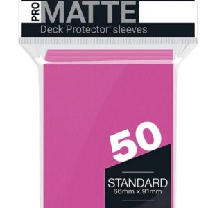 Sleeve – Ultra PRO – Protèges Cartes – Format Standard – Rose Matte – par 50