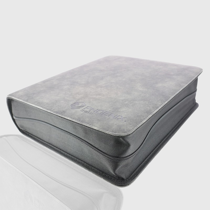 Album Prestige à Anneaux Velour Gris pouvant contenir 900 cartes – Image 2